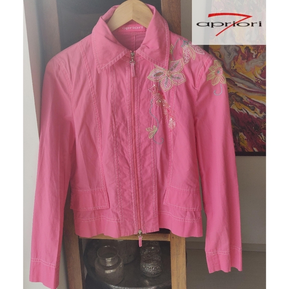 Apriori (Germany) Pink Jacket / Embrodered / Light Cotton - Picture 5 of 14